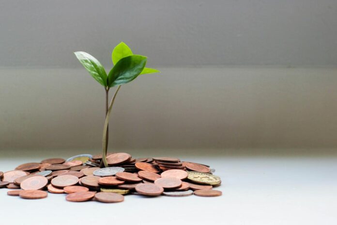 Stacks of coins illustrating growth through compound interest